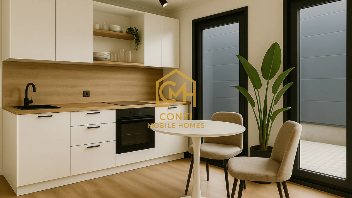 kontener mieszkalny w środku